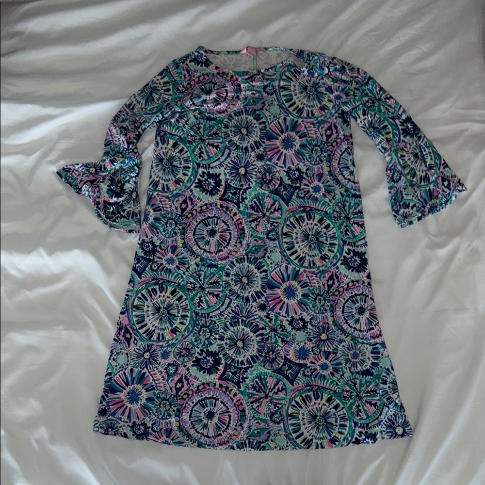 Floral Patterned Kids Dress